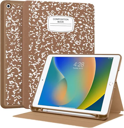 Miniatura 10 de Supveco Funda para iPad de 9ª/8ª/7ª Generación 10.2 pulgadas (Modelo 2021/2020/2019) con Soporte para Lápiz, Funda Folio Premium con Soporte
