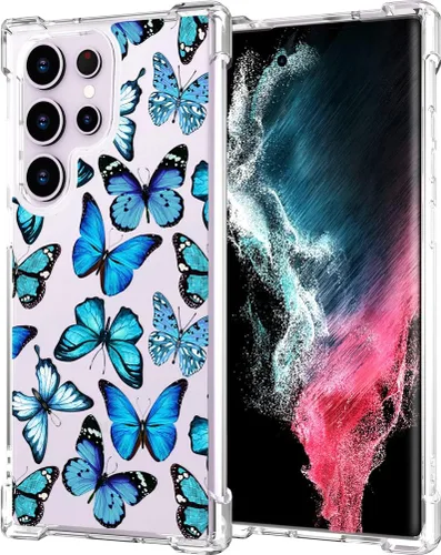 Miniatura 132 de Hungo Funda compatible con Samsung Galaxy S23 con diseño floral y bonito diseño transparente, femenino para mujeres y niñas, con hermoso clavel