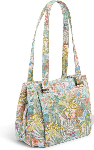 Miniatura 5 de Vera Bradley Bolso bandolera de algodón con múltiples compartimentos para mujer