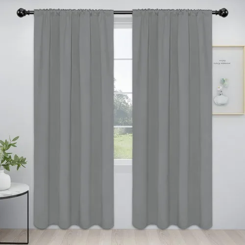 Miniatura 127 de Easy-Going - Cortinas opacas con bolsillo para varilla para el dormitorio, cortinas para ventanas que oscurecen la habitación o la sala de estar