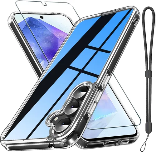 Miniatura 24 de Funda compatible con Samsung Galaxy S22 con protector de pantalla [no para S22+], resistente a prueba de golpes, funda de teléfono de cuerpo Verde
