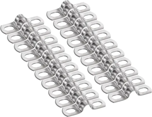 Miniatura 49 de HARFINGTON 10 abrazaderas de conducto de 5/16 pulgadas y 0.315 in, abrazadera de tubo M8 U, correa de tubo rígida de acero inoxidable, soporte