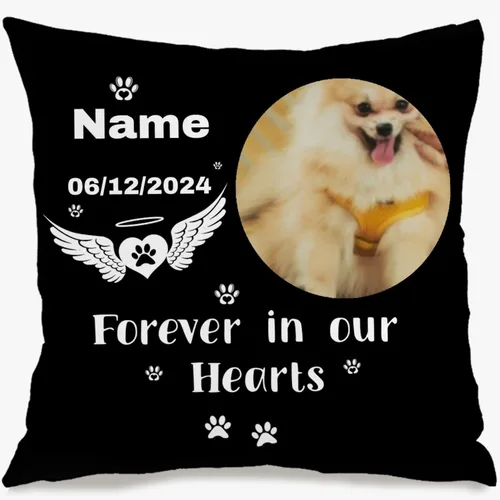 Miniatura 6 de Pillow Case Featuring one Photo and Custom Message Giving Your Space Unique Style and Presenting a Warm Gift Option