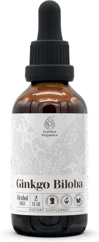 Ginkgo Biloba Extracto de tintura natural sin alcohol, refuerzo del sistema inmunológico, gotas líquidas hechas de 100% hoja seca de ginkgo biloba