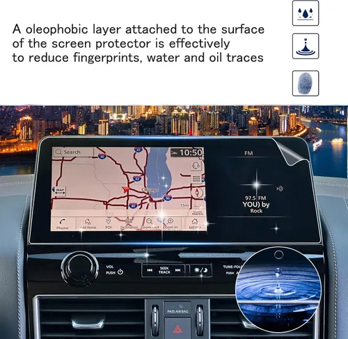 Miniatura 4 de SHAOHAO 2 protectores de pantalla QX80 2022 2023 2024 para Infiniti QX80 Luxe/Premium Select/Sensory 2022 2022 2023 2024 Protector de pantalla