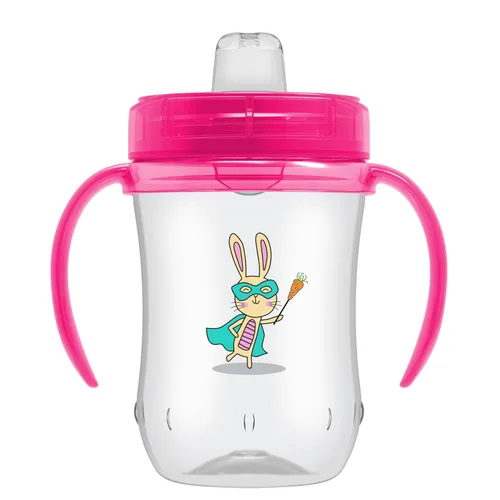 Miniatura 12 de Dr. Brown's Milestones - Vaso entrenador con boquilla suave y asas, color azul estrella, sin BPA, 6 oz/180 mL, a partir de 6 meses