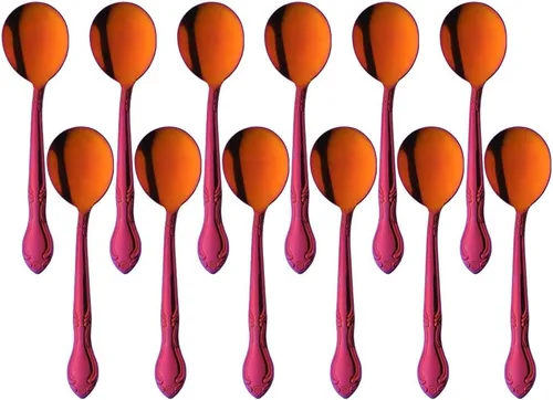 Miniatura 68 de Juego de 12 cucharas de café, mini cucharas de café, cucharas de espresso de acero inoxidable, cucharas pequeñas para postre, té, aperitivo, 4.6