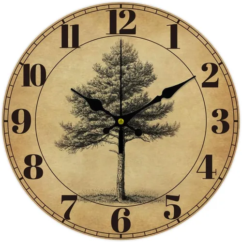 Miniatura 8 de CHGCRAFT Reloj de pared con escena de baño, reloj sin tictac, 12 pulgadas, redondo, decorativo, reloj de pared impreso para decoración de oficina