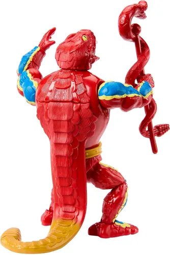 Miniatura 5 de Masters of the Universe Origins Figura de acción y accesorio, Rise of Snake Men Rattlor, articulación y mini libro de cómics, 5.5 pulgadas