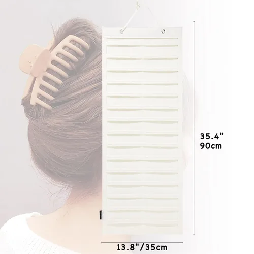 Miniatura 3 de Organizador de pinzas colgantes para el cabello, organizadores y almacenamiento para mujeres y niñas, soporte de pinzas para el cabello para pared