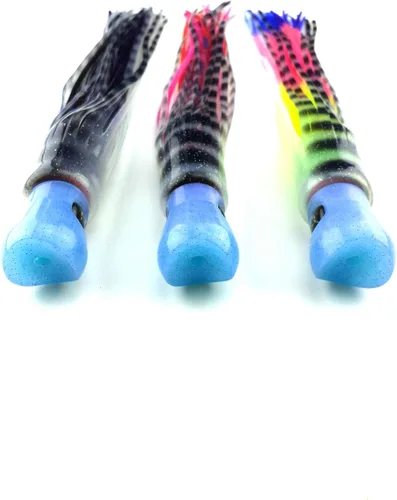 Miniatura 5 de Lobo Lures #31 9" Skipjack híbrido rosa interferencia UV suave trolling atún Mahi Marlin señuelo