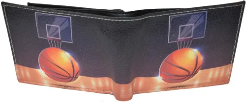 Miniatura 2 de Leatherboss - Aro de baloncesto impreso para piso de madera dura, plegable, para tarjetas de crédito, con caja de regalo, multicolor, Multicolorido