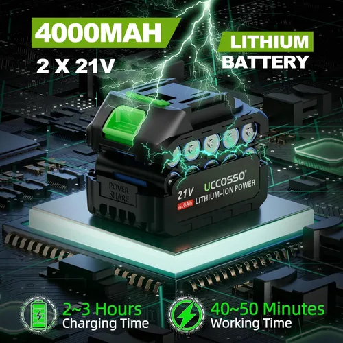 Miniatura 6 de Sierras de poste eléctricas 3 en 1 para poda de árboles, mini motosierra inalámbrica de 6 y 8 pulgadas con poste de extensión, motor sin escobillas