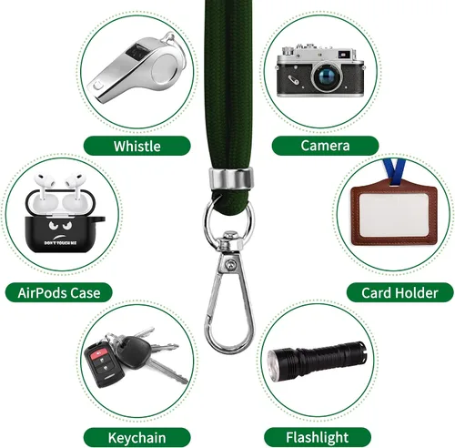 Miniatura 6 de CACOE Paquete de 2 cordones para teléfono, 1 correa ajustable para el cuello, 1 correa de muñeca, 2 almohadillas, cordones universales cruzados