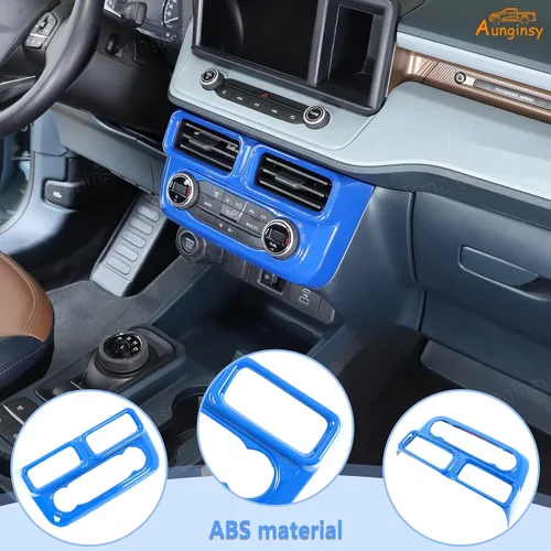 Miniatura 4 de Aunginsy Cubierta de salida de aire para consola central, compatible con Ford Maverick 2022-2024, control central de automóvil, panel de interruptor