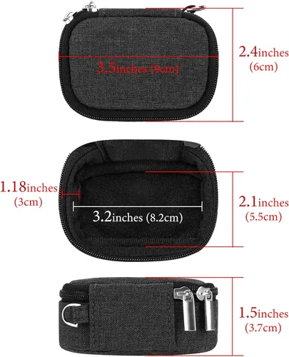 Miniatura 4 de Geekria Bolsa de transporte para auriculares compatible con Sony WF-1000XM6, Huawei FreeBuds Pro4, Sennheiser Momentum True Wireless 4/3/2, bolsa