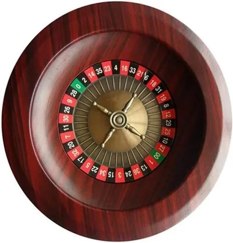 Juego de ruedas de ruleta de casino para adultos, mesa de madera maciza de 12 pulgadas para fiesta nocturna de juegos en casa, ruedas de ruleta