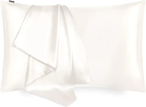 LILYSILK Funda de almohada 100% de seda, 1 pieza de 0.984 in, funda de almohada pura para cabello y piel, sobre terse de doble cara, seda Charmeuse,