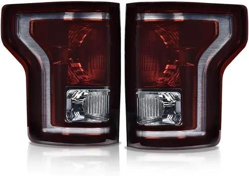 PIT66 Conjunto de luz trasera de halogéno compatible con Ford F150 SSV 2016 2017/ F150 2015-2017 Lariat, XL, XLT FL3Z13405A-PFM, FO2800239,