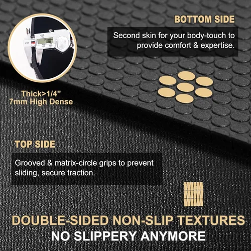 Miniatura 2 de GXMMAT Extra Large Exercise Mat 16'x6'/12'x6'/10'x6'/8'x6'(7mm), Extra Wide Workout Mats for Home Gym Flooring, Non-Slip Thick Durable Cardio Mat