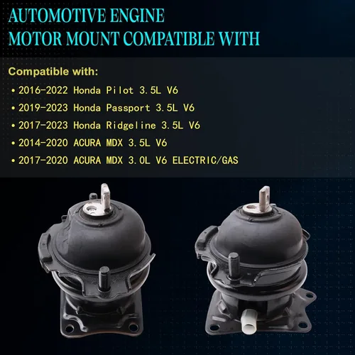 Miniatura 2 de Juego de 2 soportes de motor compatibles con Pilot 2016-2022, Passport 2019-2023, Ridgeline 2017-2023 y MDX 2014-2020, V6 3.5L, reemplazo