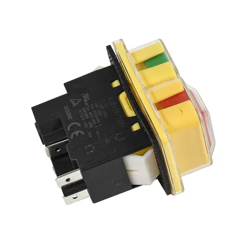 Miniatura 2 de HQRP Interruptor electromagnético de encendido y apagado de 4 pines compatible con KEDU KJD17B, interruptor de arranque de herramienta eléctrica