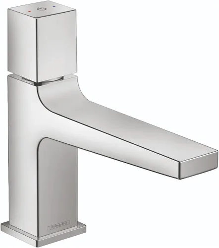Miniatura 6 de hansgrohe Metropol 32570821 - Grifo moderno para lavabo de baño de bajo flujo con mango de 1 7 pulgadas de alto en níquel cepillado, 32570821