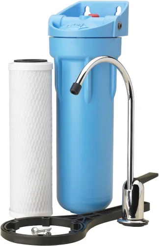 Pentair OMNIFilter CBF1 Sistema de filtración de agua, sistema de filtro de una etapa de 10 pulgadas para debajo del fregadero, incluye carcasa,