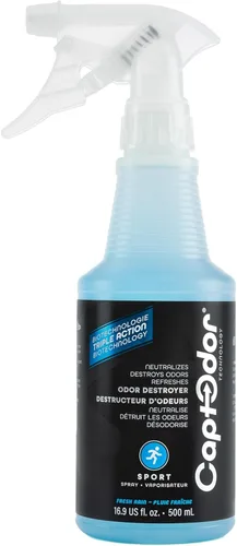 Sports Gear - Espray para destructor de olores (16.9 onzas líquidas (paquete de 1)) – Spray eliminador de olores y desodorante – Aerosol