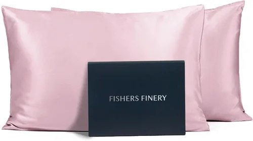 Miniatura 8 de Fishers Finery Funda de almohada de seda de morera 100% pura de 25mm (Rojo King)