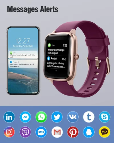 Miniatura 6 de Reloj Fitness Tracker Relojes Fitness para Hombres Mujeres (Hacer/Atender Llamadas), Reloj Inteligente de 1.85" para iPhone/Teléfonos Android