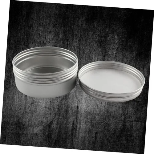 Miniatura 5 de EXCEART 2pcs caja de aluminio espécimen caja hilo viaje botellas 8.5 fl oz aluminio tarro tapa para productos de belleza