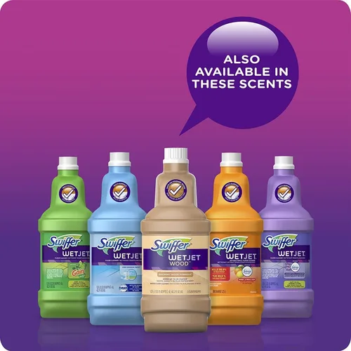 Miniatura 4 de Recambio de solución limpiadora de pisos Swiffer, lavanda, 42.2 onzas líquidas, paquete de 4