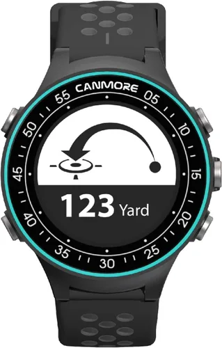 Miniatura 4 de CANMORE TW411 Reloj GPS de golf con rastreador de fitness, más de 41,000 cursos mundiales precargados gratuitos, chip IC mejorado, turquesa