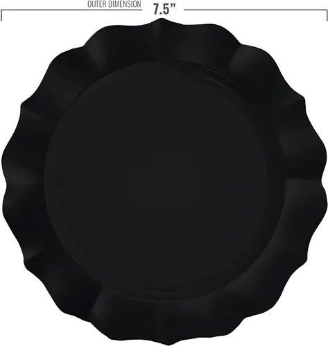 Miniatura 3 de Smarty Had A Party - Platos de plástico desechables, platos llanos - Platos de fiesta, platos de boda para celebraciones y uso diario - Platos