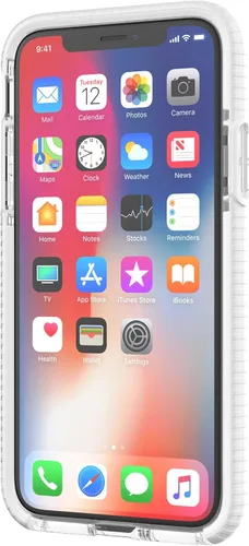 Miniatura 3 de Tech21 Evo Check - Funda delgada para iPhone X/XS, color blanco transparente, protección inalámbrica y resistente