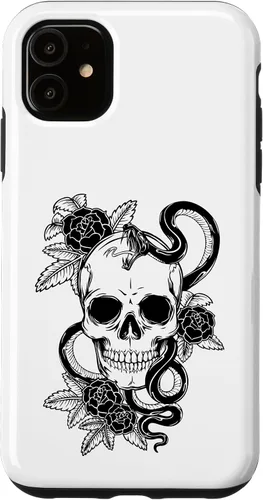 Miniatura 8 de Gothic Flower Skull Snake Roses Case for iPhone 16