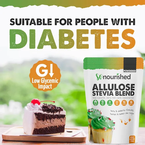 Miniatura 5 de So Nourished Stevia con edulcorante de alulosa en polvo, sustituto de azúcar 1:1, Keto - 0 calorías, 0 carbohidratos netos, sin OMG