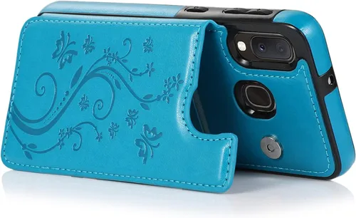 Miniatura 6 de Funda de teléfono para Samsung Galaxy A10e/A20e con protector de pantalla de vidrio templado y tarjetero con soporte para tarjetero, accesorios