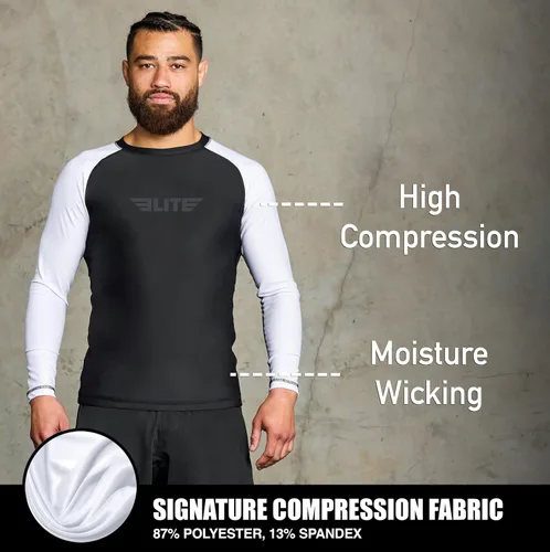 Miniatura 2 de Elite Sports MMA, BJJJ, No-Gi, protección de entrenamiento de manga corta