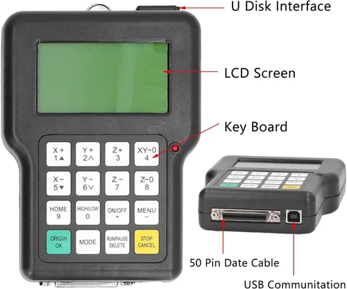 Miniatura 2 de Controlador de máquina de grabado CNC de 3 ejes, kit de tablero de control remoto con microstepping alto para mecanizado de precisión 120 V 60 Hz