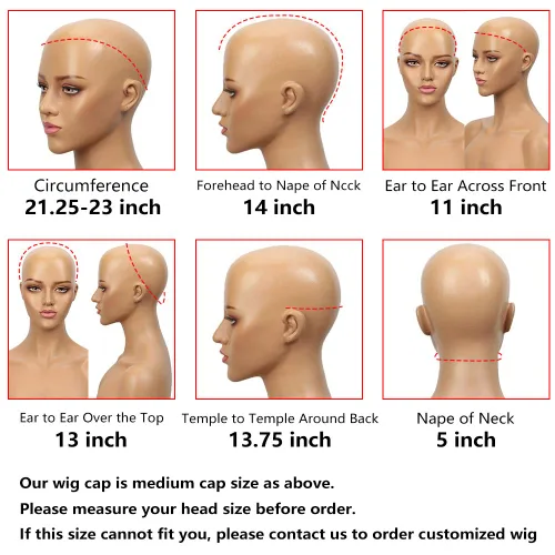 Miniatura 6 de Spotlight Pelucas de cabello humano lacio con encaje frontal de 4 x 4 para mujeres negras, densidad del 180 %, peluca con cierre de encaje virgen