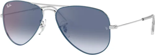Miniatura 20 de Ray-Ban Junior Rj9506s - Gafas de sol de aviador de metal para niños Plata/Gris Espejo Plata