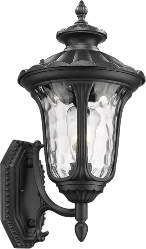 Lámparas de pared para exteriores, faroles de pared exterior impermeables con vidrio ondulado Waer, apliques exteriores, luces de porche delantero