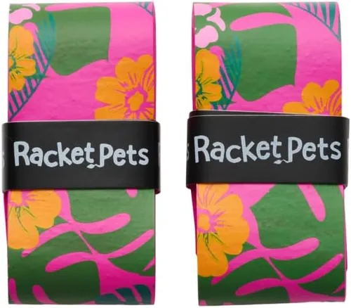Miniatura 8 de Racket Pets Raqueta de tenis para niños, cinta antideslizante de agarre de tenis con estampado animal para raquetas juveniles, divertido agarre