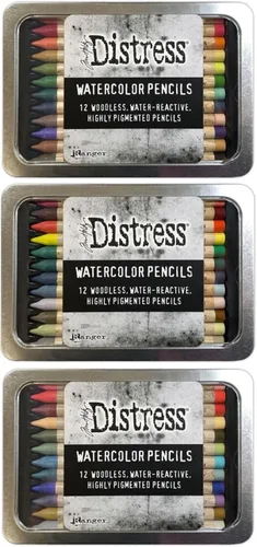 Miniatura 3 de Ranger Ink Paquete - Tim Holtz Distress TODOS los lápices de acuarela disponibles 75 en total. Juegos 1, 2, 3, 4, 5 y 6. Además de los 3