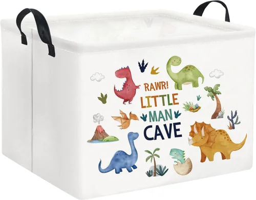 Miniatura 12 de Cesta rectangular de almacenamiento para niños, cesta de almacenamiento para bebés con asas para la cocina del hogar, lindo organizador de juguetes