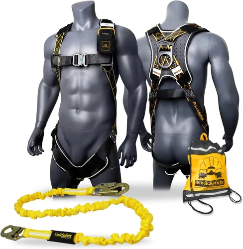 Miniatura 11 de KwikSafety - Charlotte, NC - TORNADO Fall Protection Safety Harness [Full Body Single D-Ring] Construction ANSI Tested OSHA Estándar