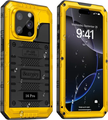 Miniatura 16 de Beasyjoy Funda impermeable para iPhone 12 Pro Max, cubierta protectora de cuerpo completo con protector de pantalla incorporado, resistente a Negro