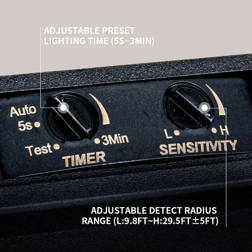 Miniatura 3 de Lámpara de techo con sensor de movimiento de 2 luces, luz empotrada para exteriores, luces de porche, montaje en techo negro con vidrio texturizado